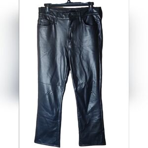 MOTHER The Insider Ankle Faux Leather Pants Size 29